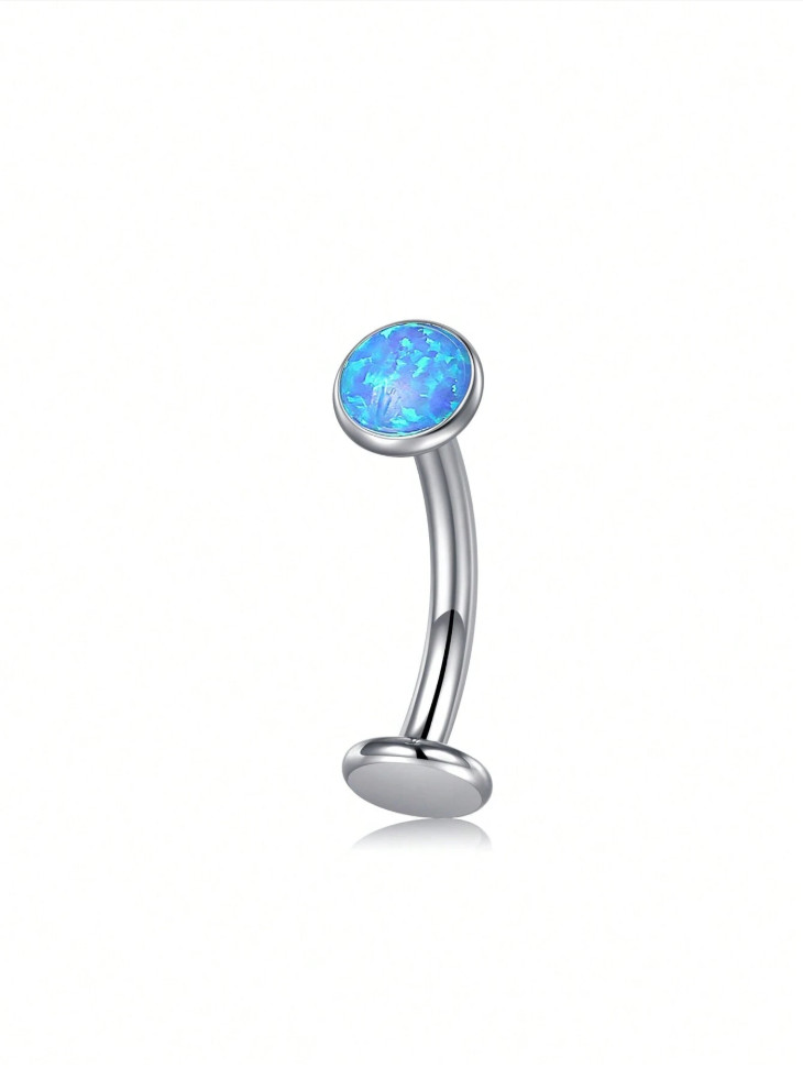 G23 Titanium 14G Internally Threaded Floating Belly Button Ring Navel Piercing