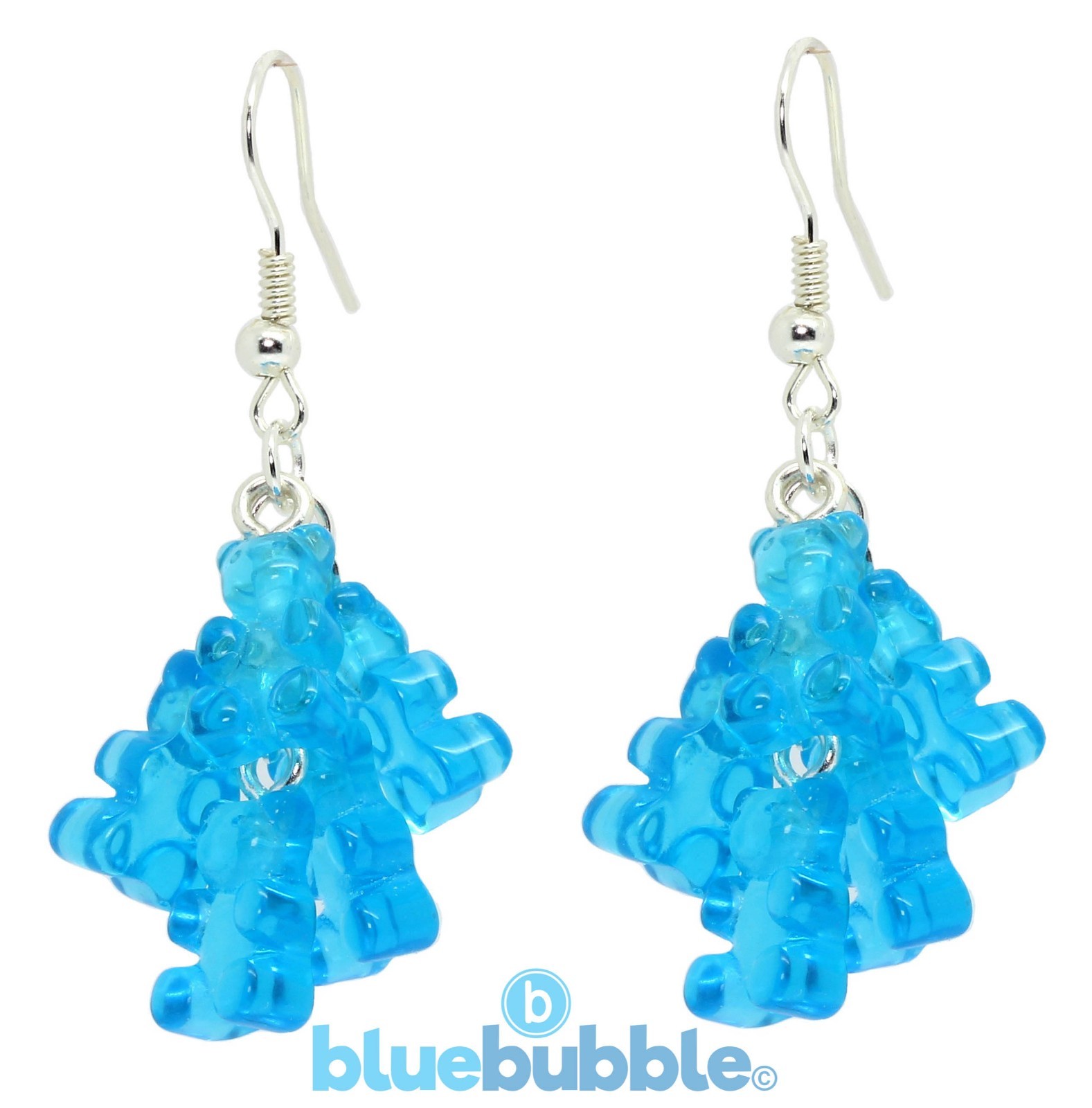 Bluebubble MY SWEET SHOP Mini Gummy Bear Cluster Earrings Sweet Novelty Kawaii