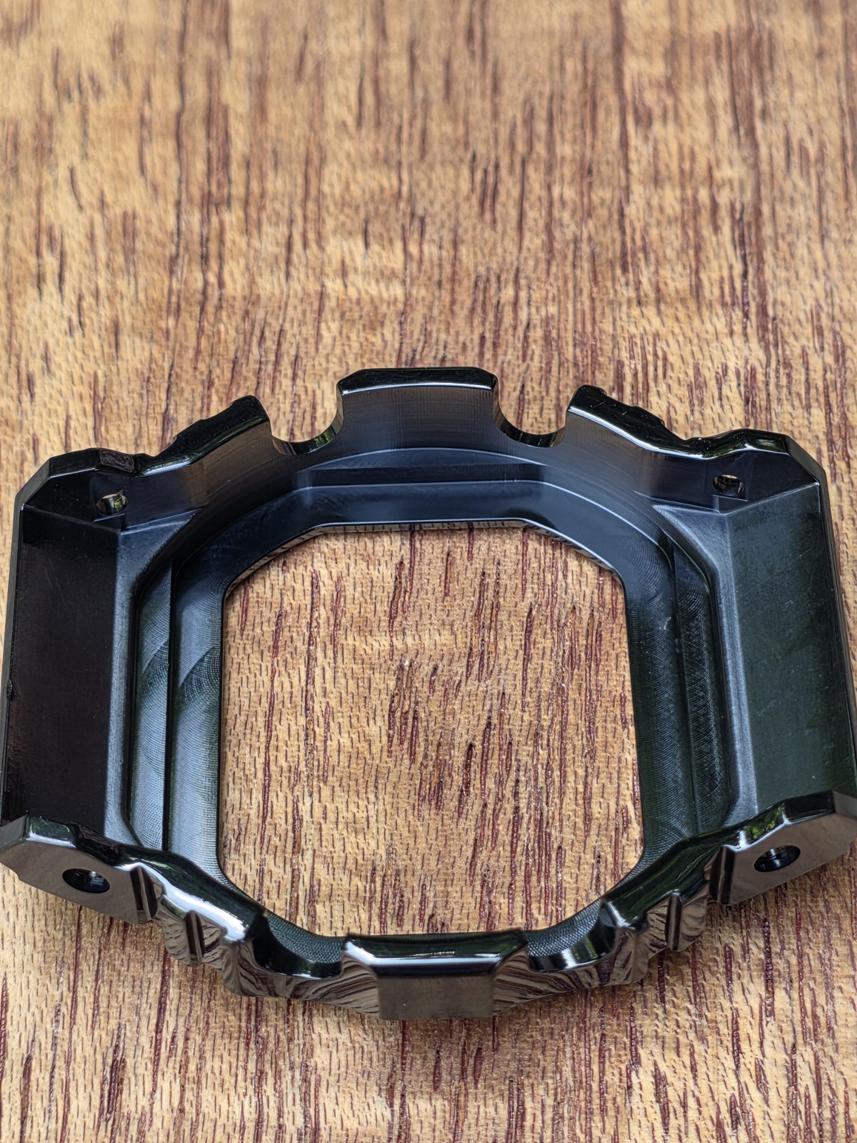 Casio G-SHOCK DW5600E Stainless Steel Case Cover, Bezel With Screws Glossy Black
