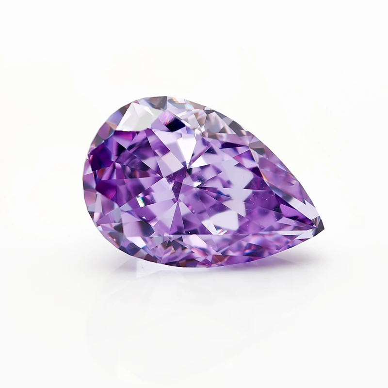 Top Colors Pear Crushed Ice Cut Cubic Zirconia 5A 10-50pcs Factory Directly Sale