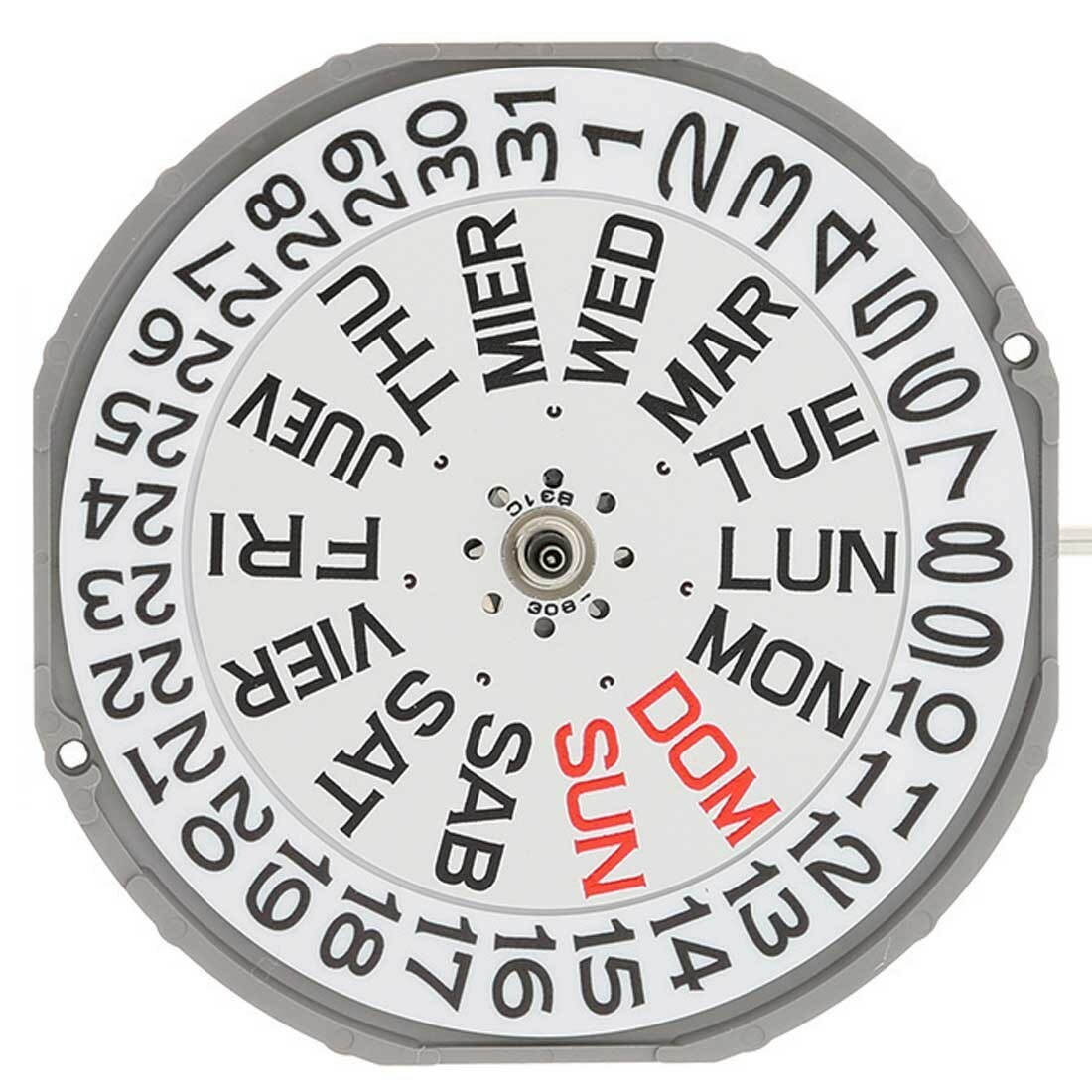Original Miyota 2405, 13 1/2 Ligne, 3 Hands, Date at 3, Japan Quartz Movement