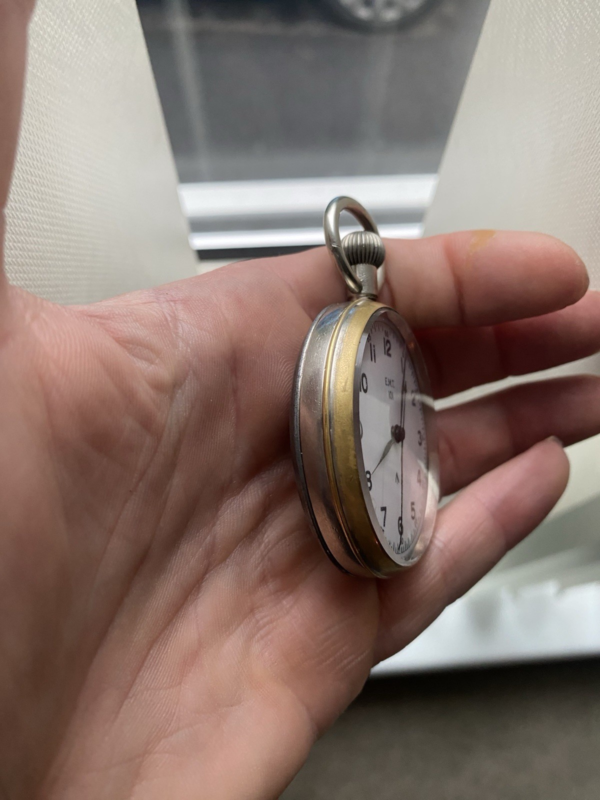 Rare World War 2 Royal Navy Issue HS3 Deck Watch Emile Matthey Tissot Working Ok