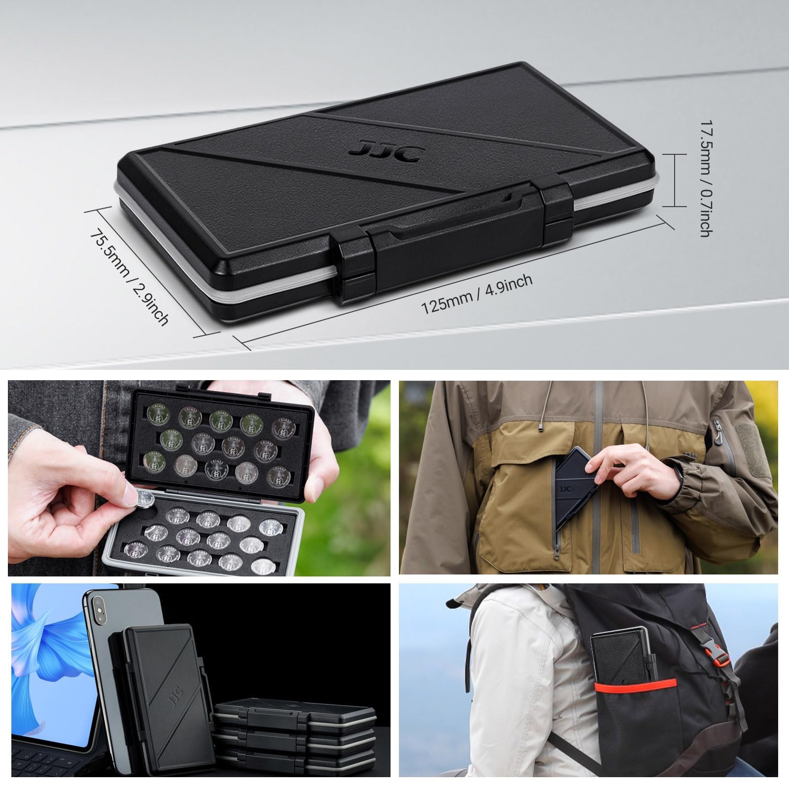 CR1632 CR1620 CR1616 Battery Storage Case,Moisture-proof Button Coin Cell Batter