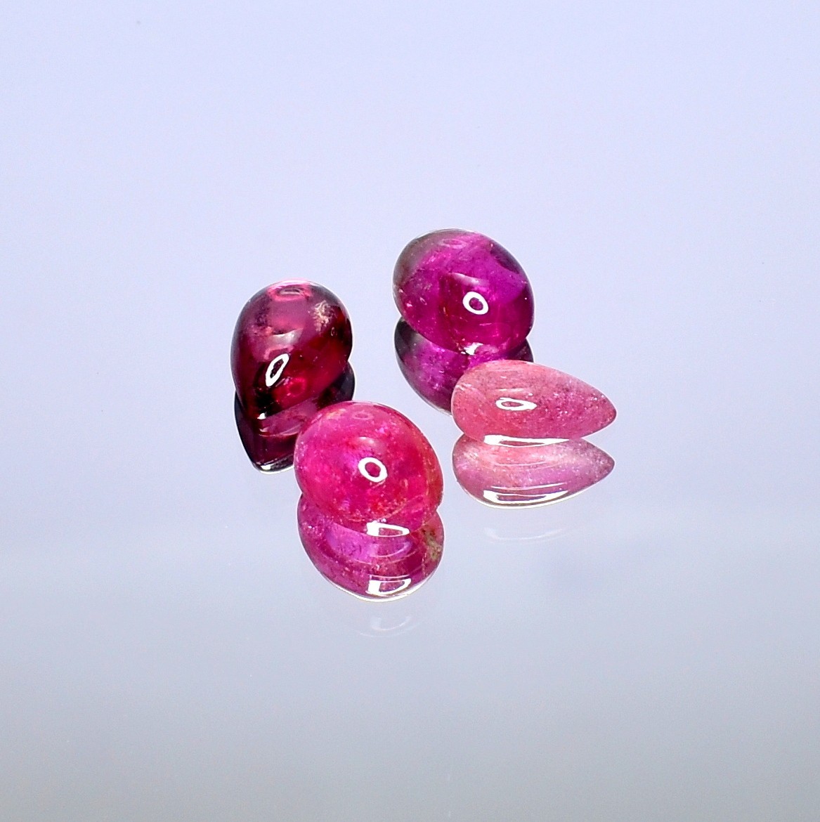 Pink Tourmaline Cabochon , Natural Gemstone Lot, Healing Crystals 6.45 Cts