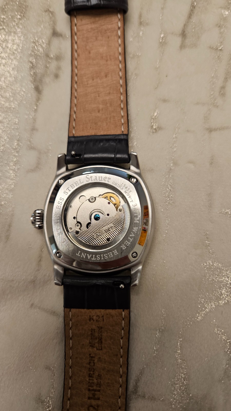 stauer mens automatic 1930 Dashtronic watch
