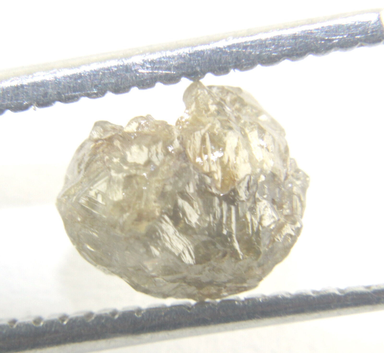 1.63 CTS NATURAL REAL RAW UNCUT GREY ROUGH DIAMOND 7.69×6.73×4.52 MM