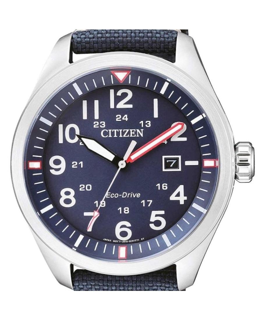 CITIZEN Men Analog Eco-Drive Casual Watch Classic Dress Blue Dial Waterproof Rou