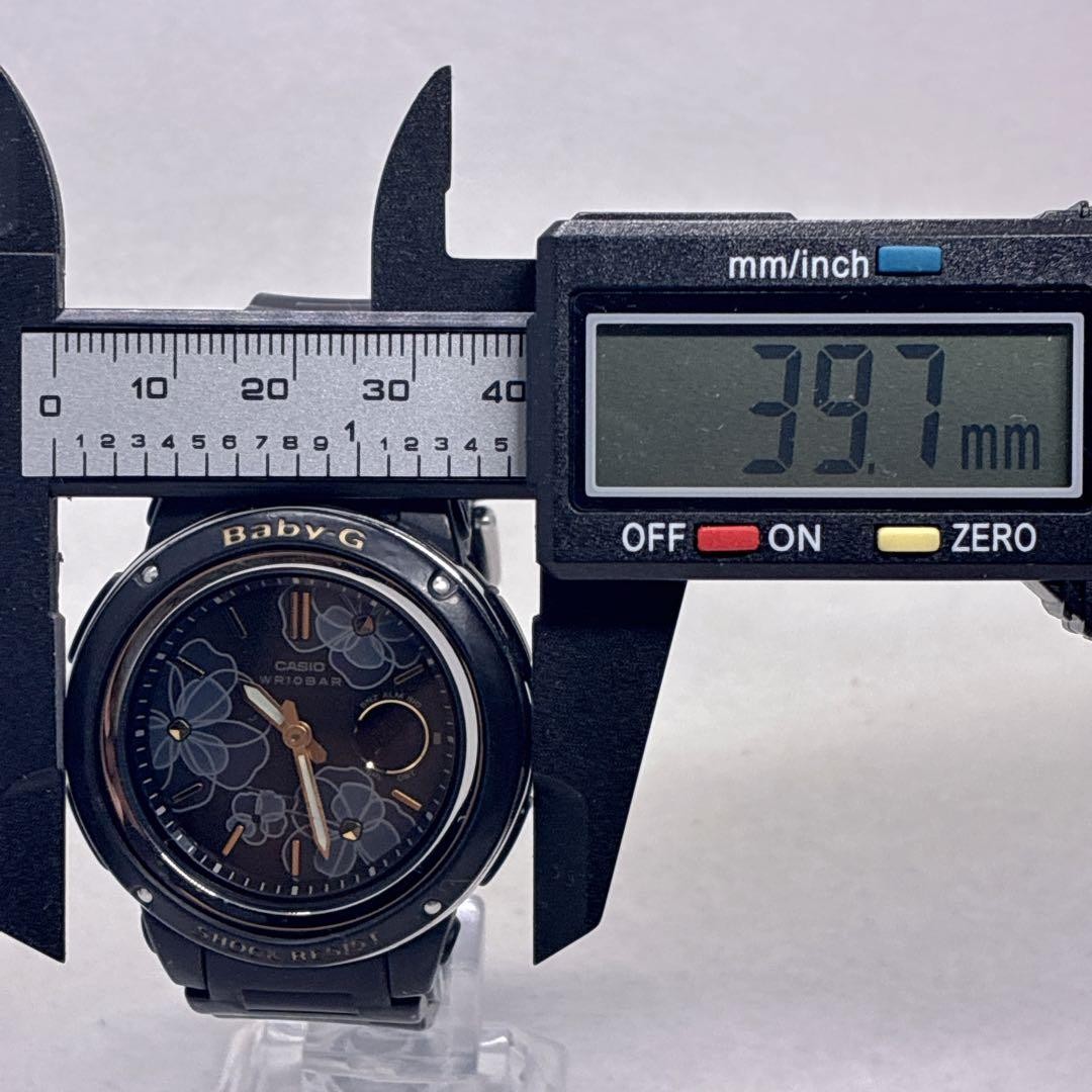 Battery replaced, working. Casio Baby-G Flower Dial Black BGA-150FL
