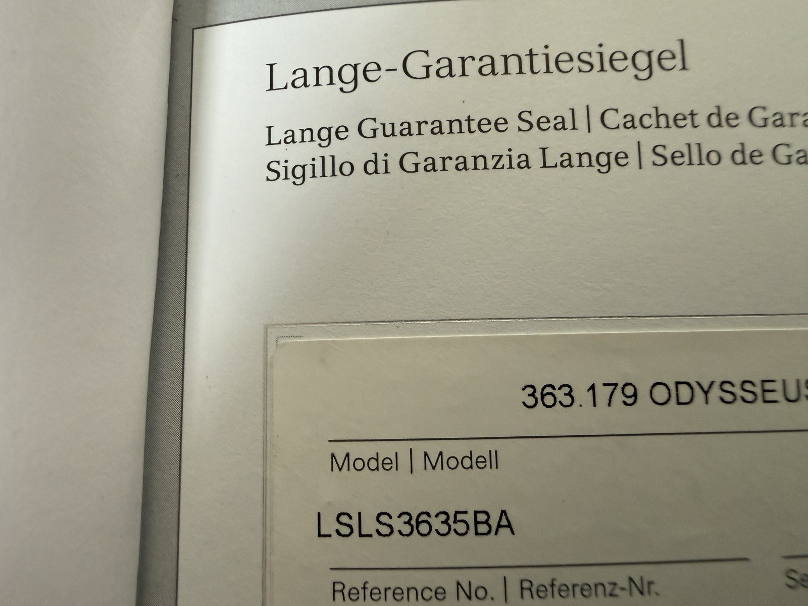 NEW A. Lange & Söhne Odysseus Blue Dial Steel 40.5mm 2026 Full Set 363.179