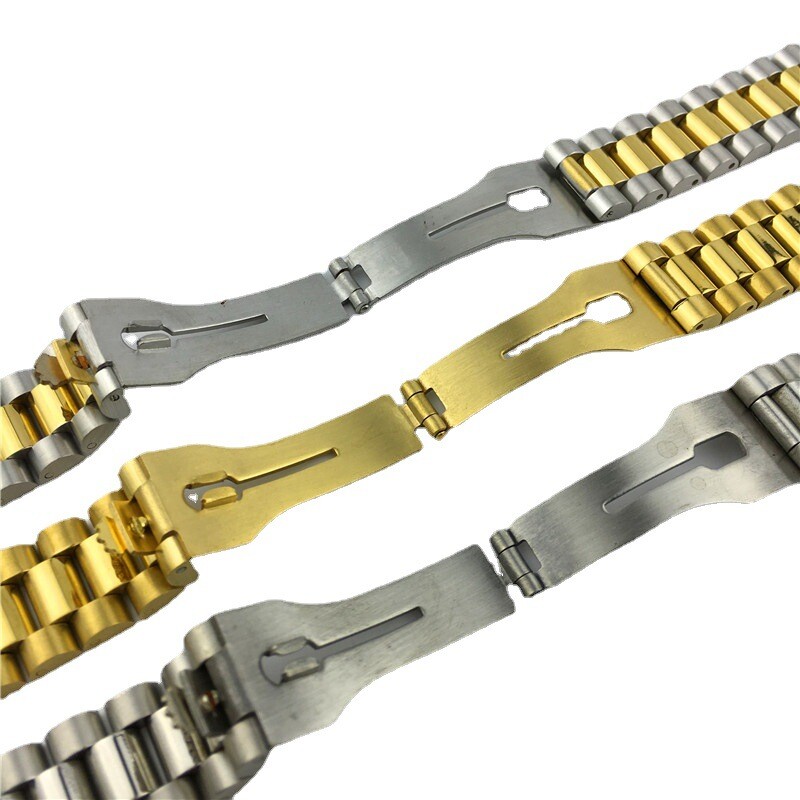 Premium Rugged Stainless Steel Watch Strap Band Fit Rolex Datejust 13/17/20/21mm