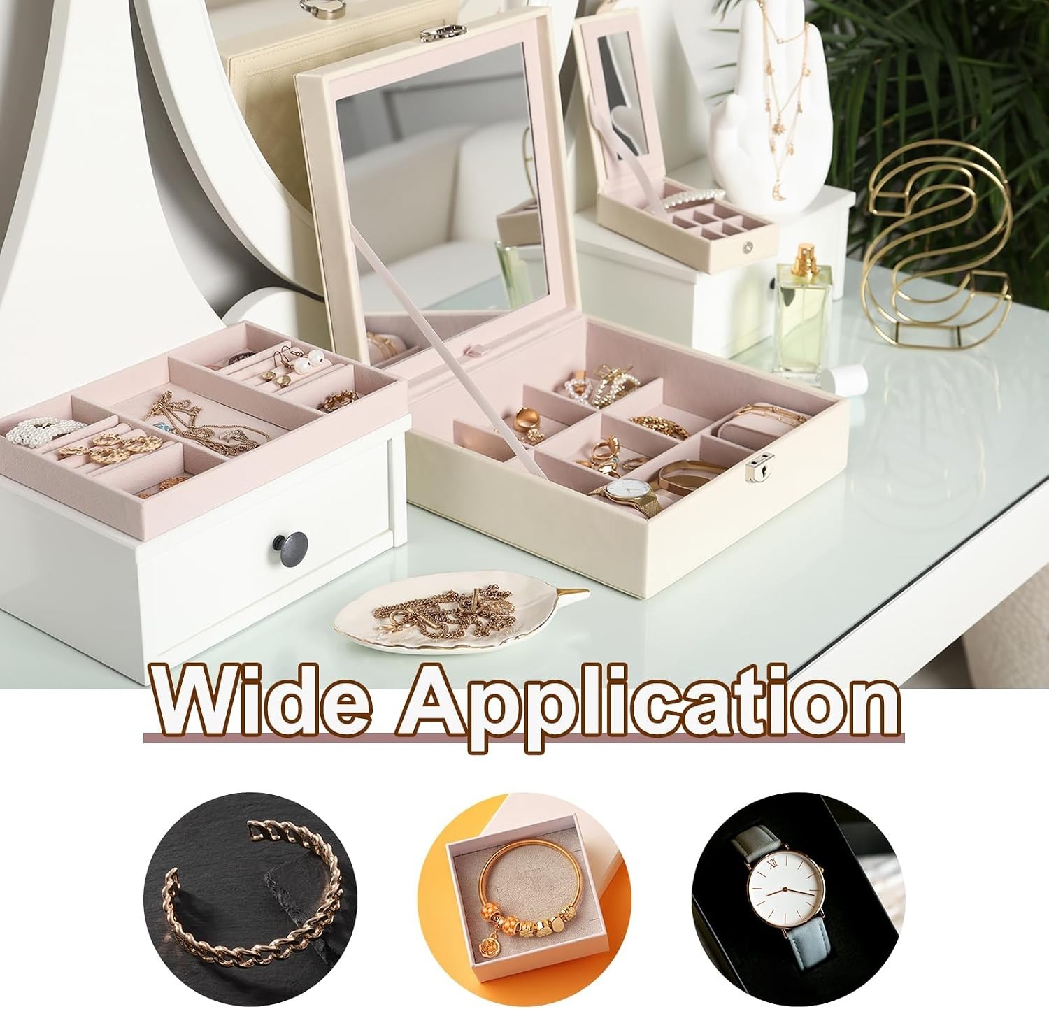 4Pcs Soft Flannelette Watch Display Pillows, Elegant Jewelry Storage Cushions