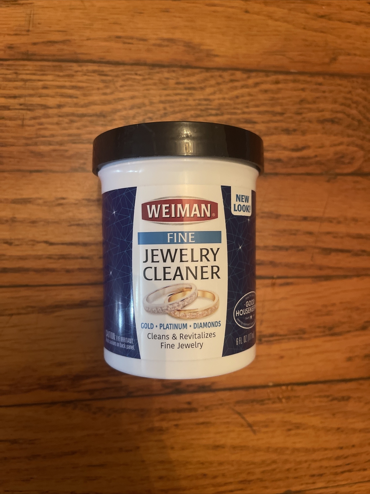Weiman Fine Jewelry Cleaner Liquid 6 oz with Cleaning Brush Restores Shine NEW