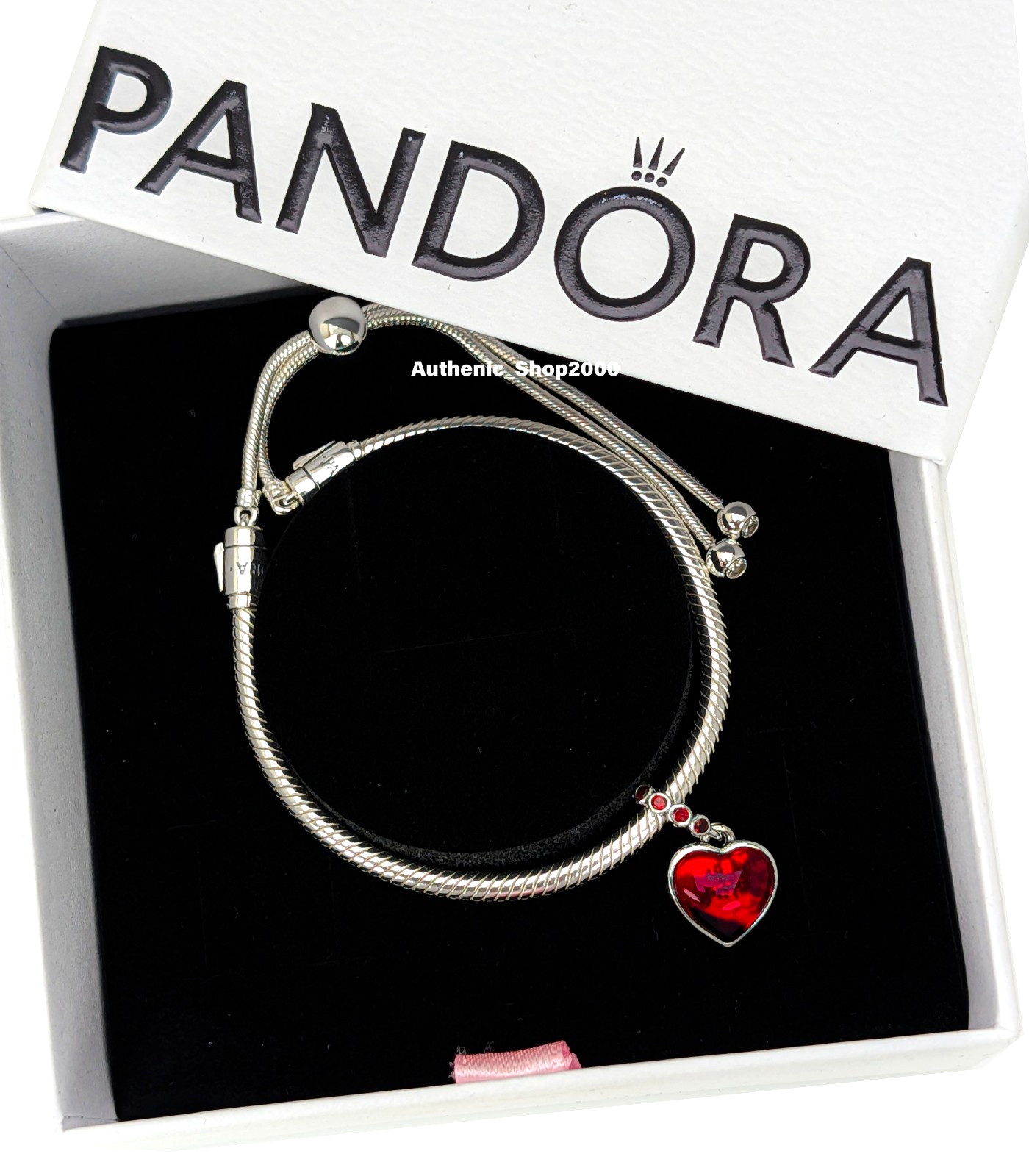 NEW 100% Authentic PANDORA 925 Murano My Soulmate Heart Charm Bracelet Gift Set
