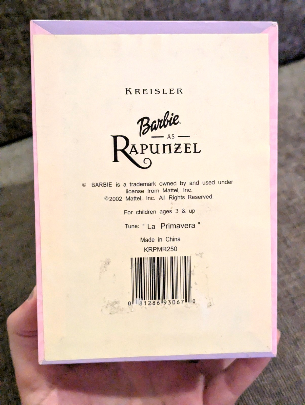 Barbie Rapunzel 2002 Jewelry Music Box – Rare