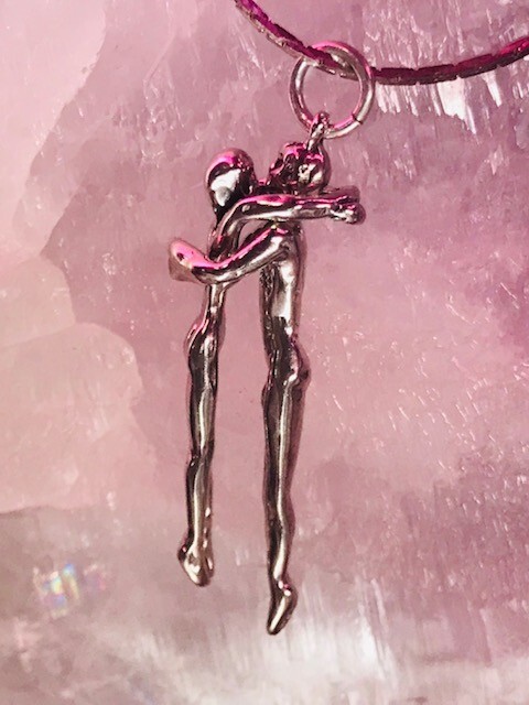 925 Hanging Bodies Male and Female Pendant Hanging Around Together by JKL 170