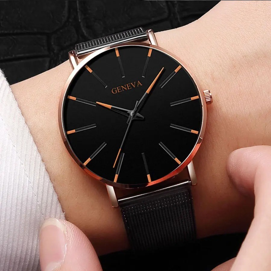 Waterproof Men’s Watch Stainless Steel Quartz Luminous Classic Watches Business