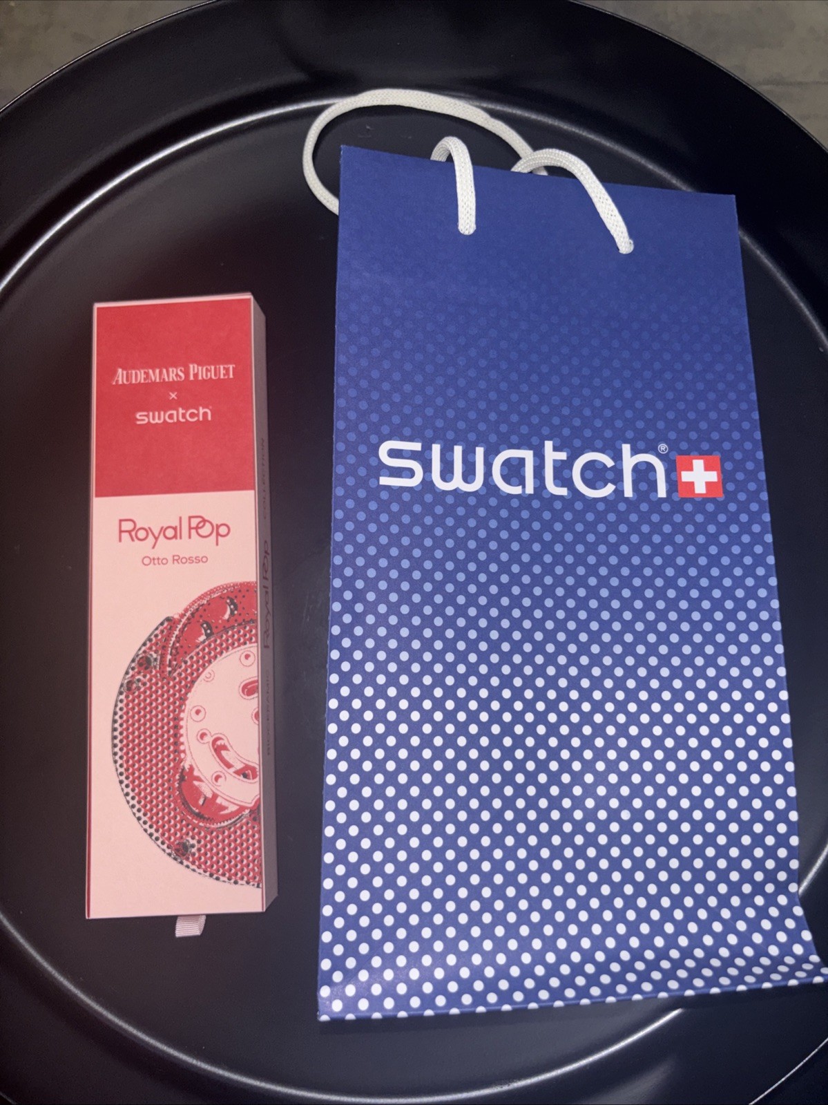 Swatch Royal Pop Otto Rosso Pink Watch NEW Full Set AP Swatch