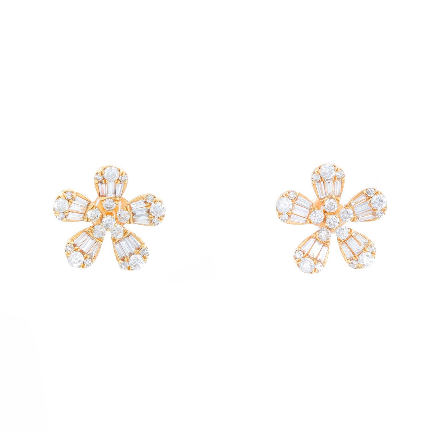KC Design Diamond Flower Studs 1.51 cts. #J9938