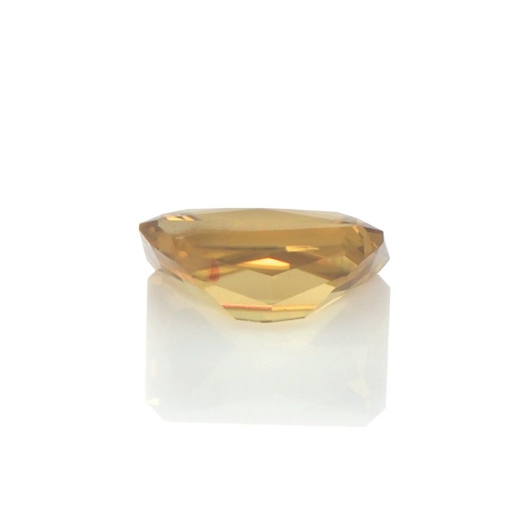 Ceylon (Sri Lanka) Radiant Yellowish Brown Zircon 18K Yellow Gold Ring 1.88CT