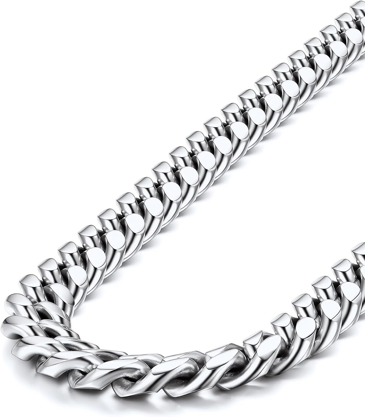 Luxury Stainless Steel Cuban Link Chain 26″ – Stylish & Waterproof Necklace