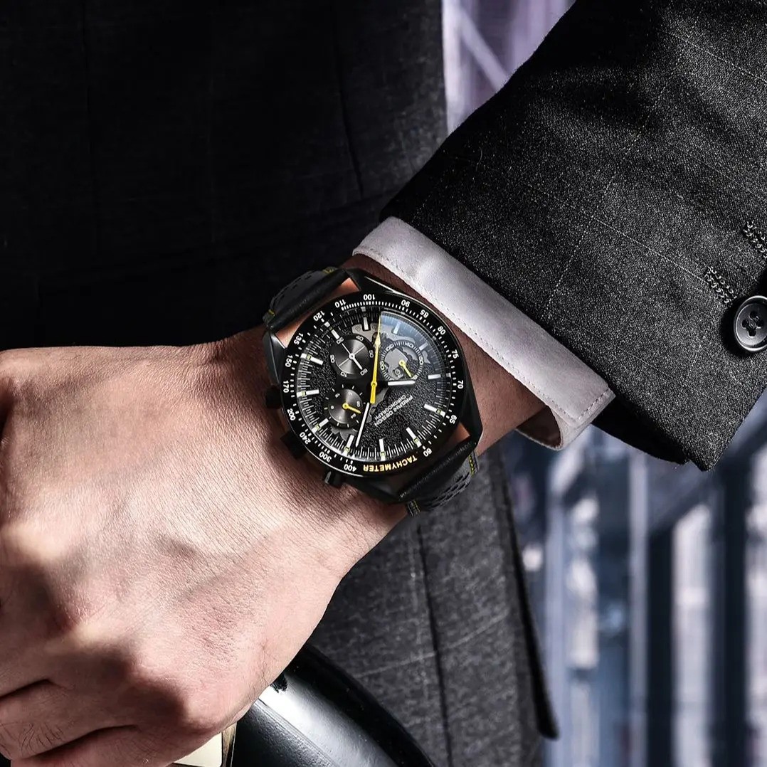 PAGANI DESIGN PD-1779 2025 New Moon Dark Luxury Quartz Chronograph Men’s Watch