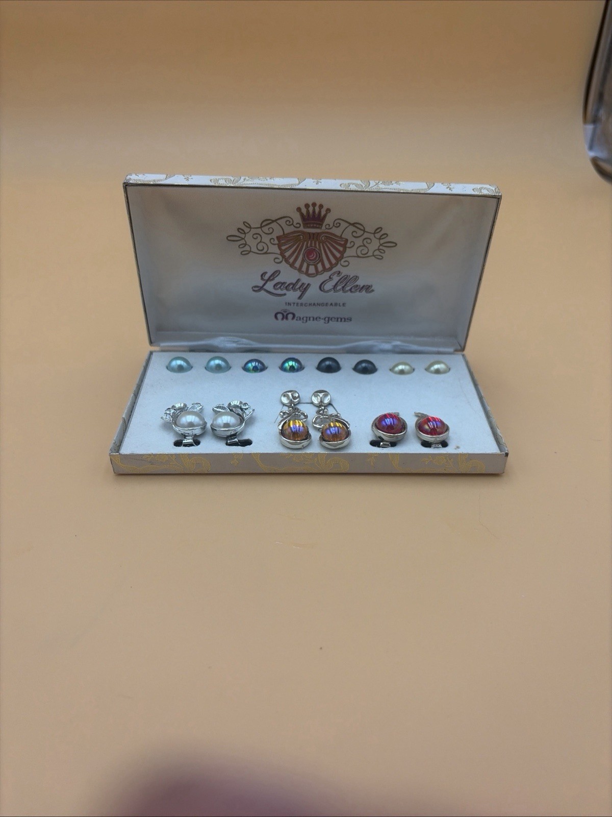 Vintage Lady Ellen Interchangeable Magnetic Clip On Earrings