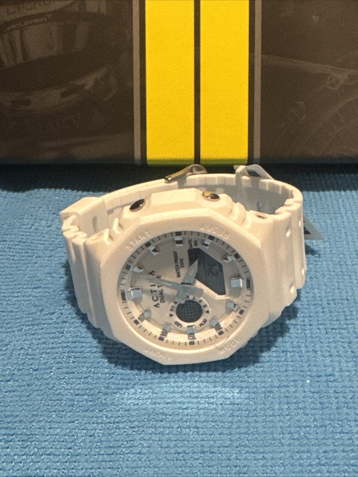 Invicta Activa Sonar ACW423-001 White Sport Watch Dual Time 45.5mm New with Box