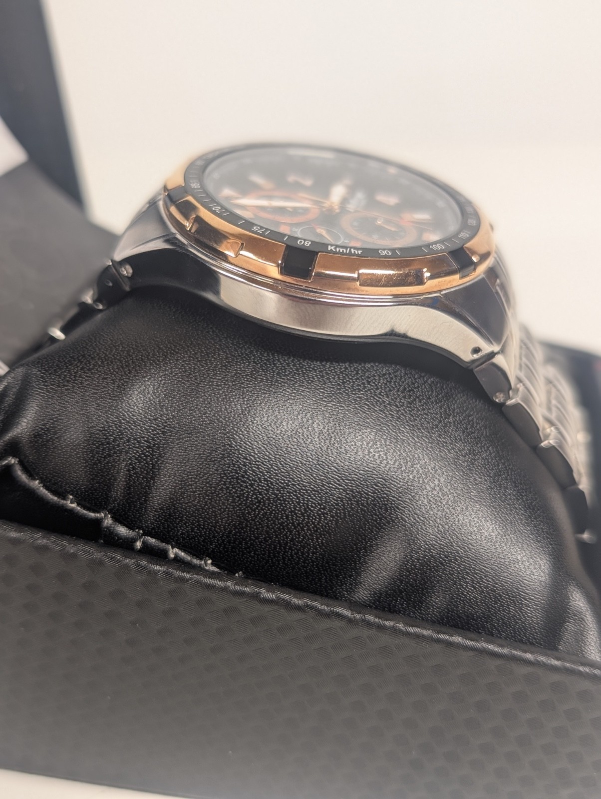 Titan Octane men’s watch model 90045KM02J stainless steel chronograph