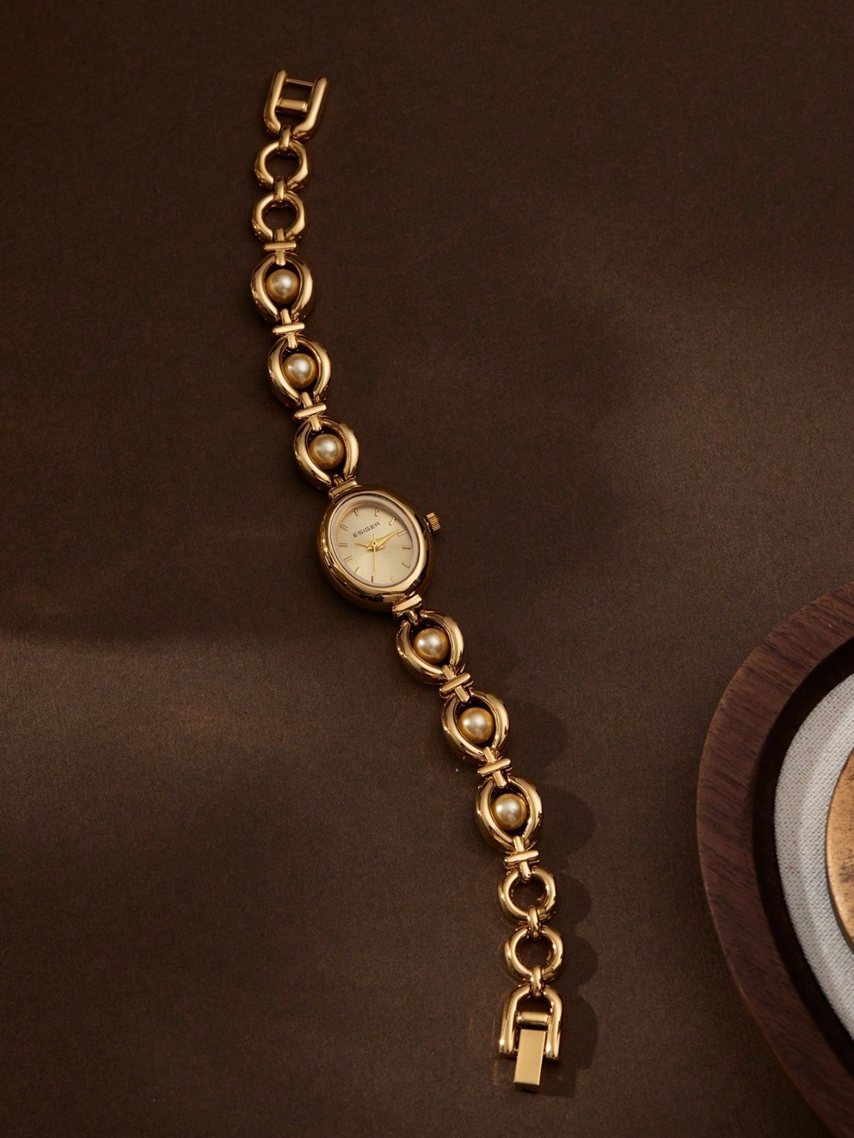 Gold French Vintage Style Unique Dainty Women’s Wrist Watch Trendy Cute Gift