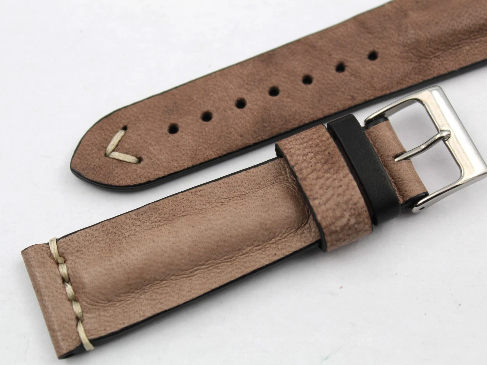 Tortora Leather Strap 22/18mm Accessories Sports Watches Made Italy Unisex New