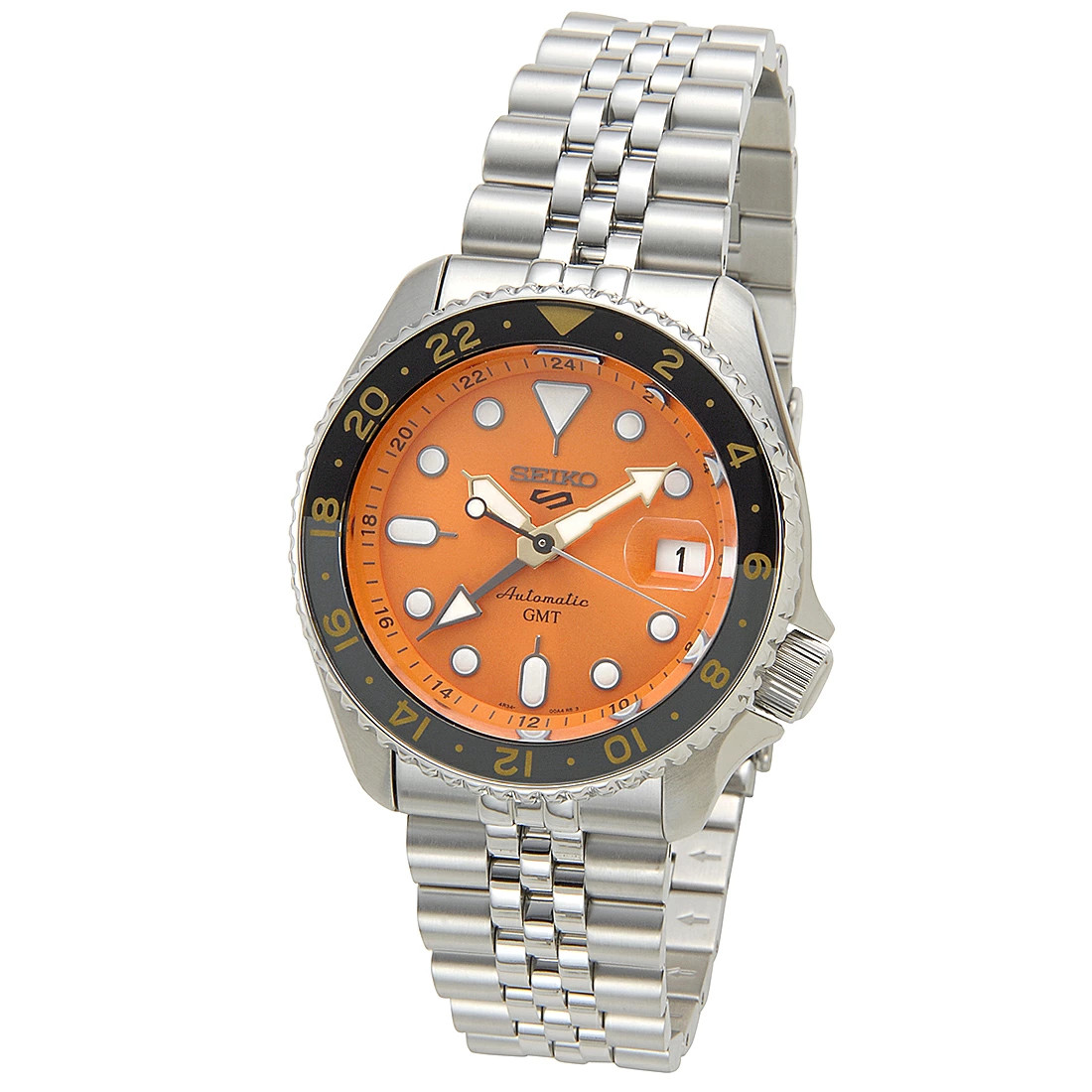 Points 5 times from 14 17 SEIKO 5 Sports GMT Movement SSK005K1 Men’s Wristwat