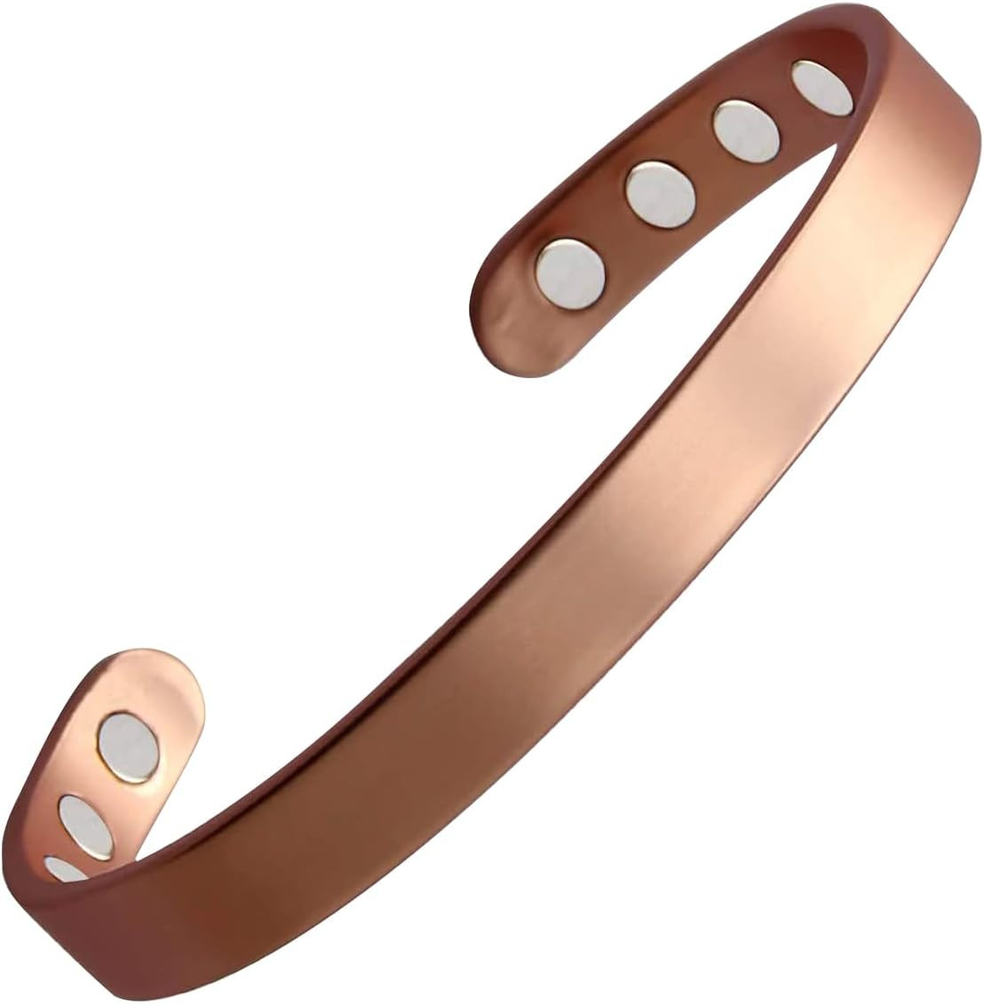 Brazalete cobre puro 99.9 hombre mujer 8 imanes 3500 Gauss ajustable joya