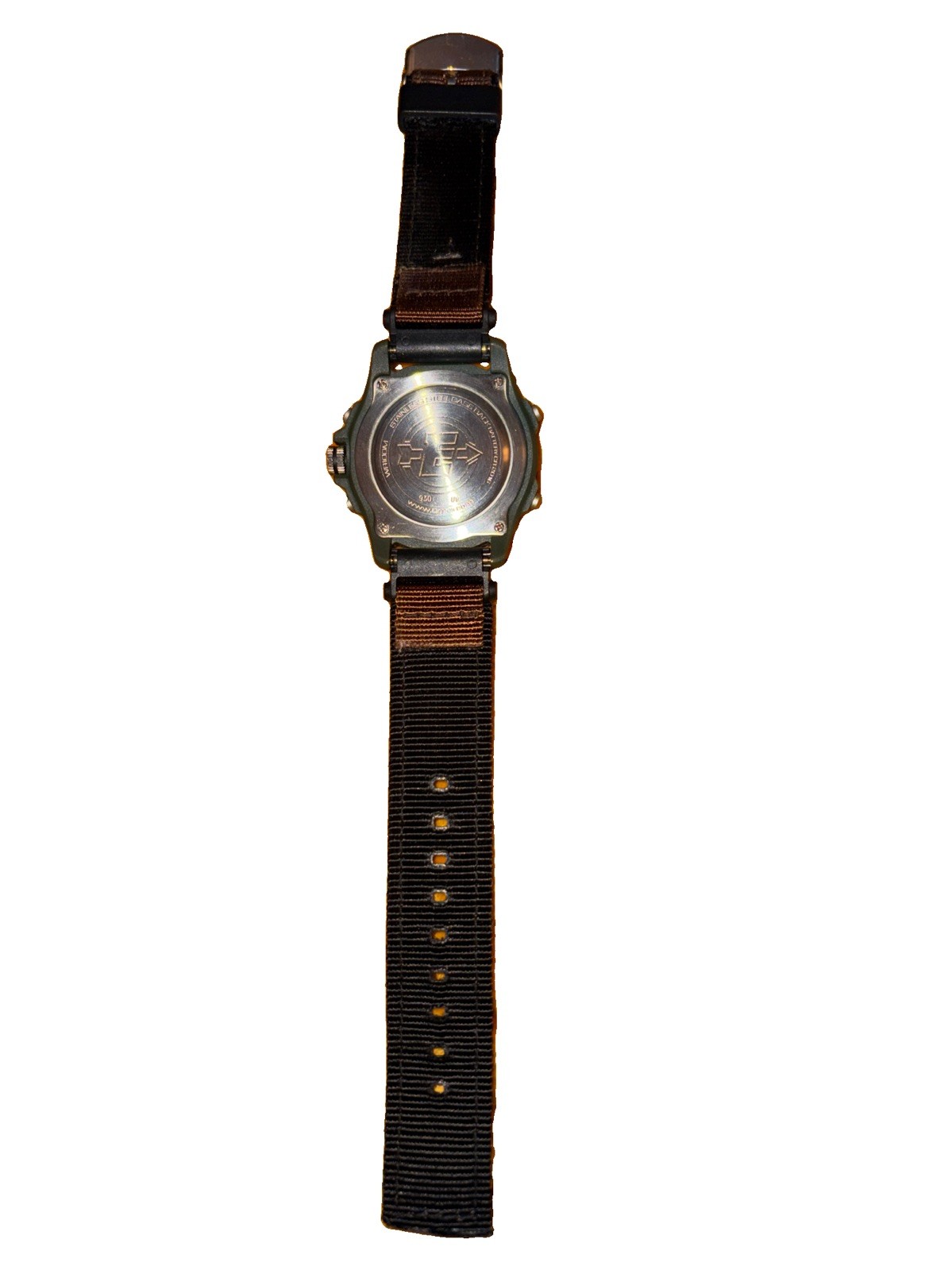 Timex Expedition 39mm Green Resin Case, Brown/Black Resin and Nylon Band, Men’s