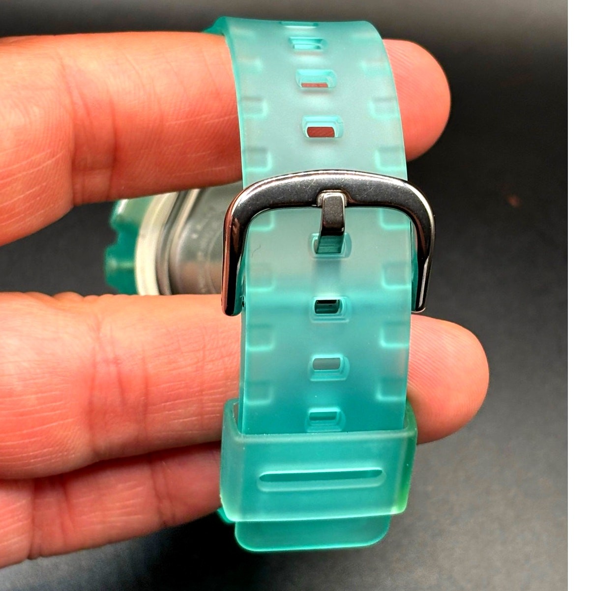 Casio Baby-G BA-110SC-2A Sea Glass Clear Teal Analog Digital Women’s Watch