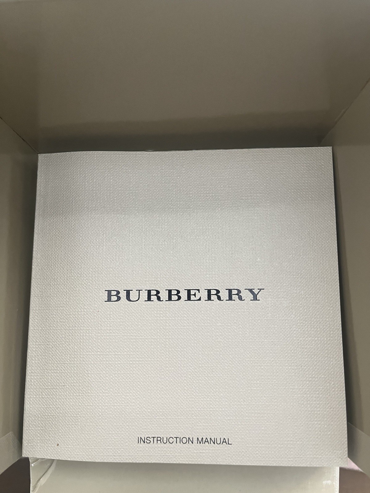 Burberry Quartz Box And User Manual Needs Battery