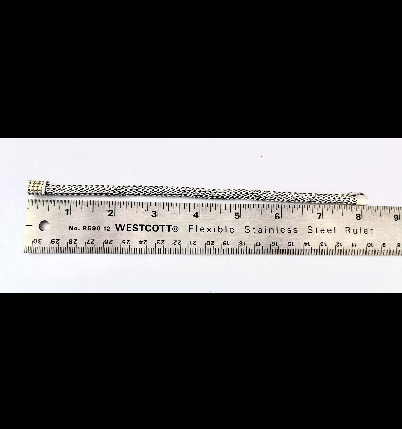 John Hardy Dot Bracelet – 18K Gold and Sterling Silver 7.75”