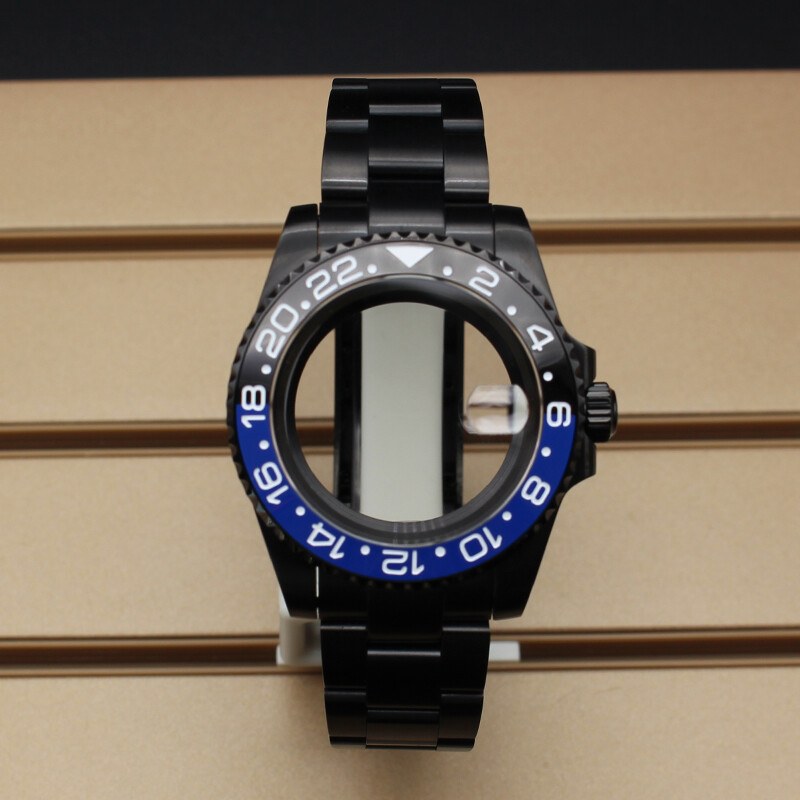 40mm Watch Cases 20mm Strap Sterile Sapphire Glass Fit Nh35 Nh36 Nh38 Movement
