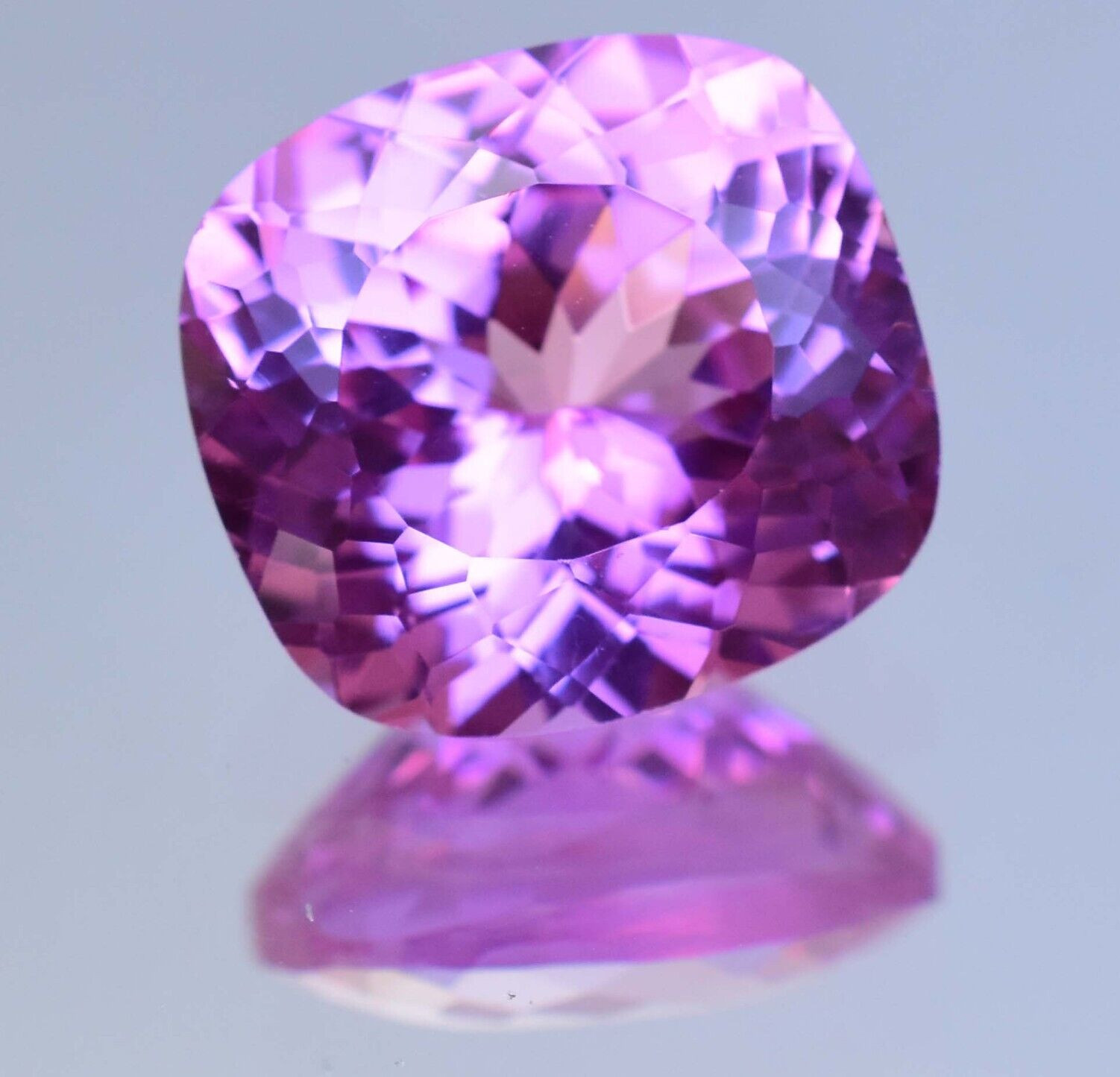 Flawless 21.25 Ct Natural Mogok Pink Ruby Cushion Cut Certified Loose Gemstone