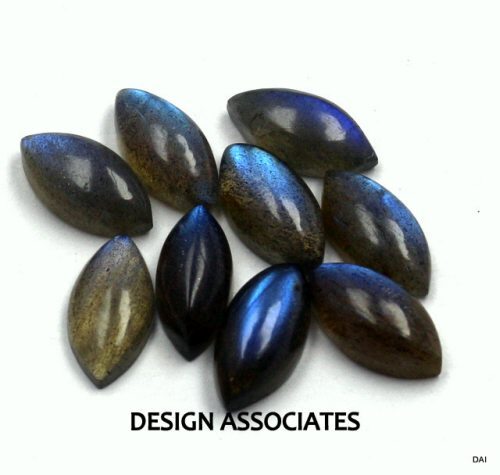 LABRADORITE RAINBOW EFFECT 24 x 12 MM MARQUISE CABOCHON CUT SOLD AS EACH