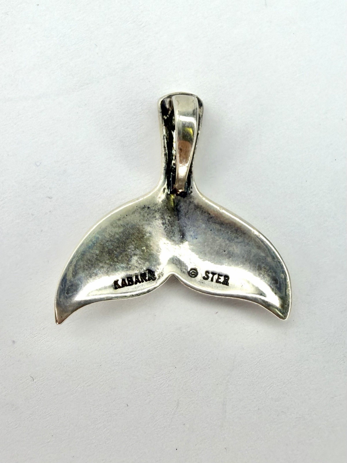 Kabana Sterling Silver Whale Tail Pendant