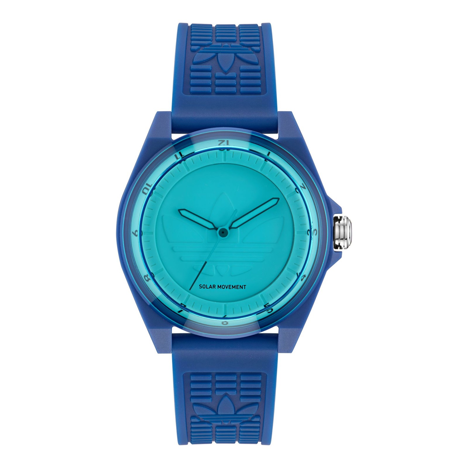 Adidas Unisex Watch Project Four Solar Plastic Blue AOST25528