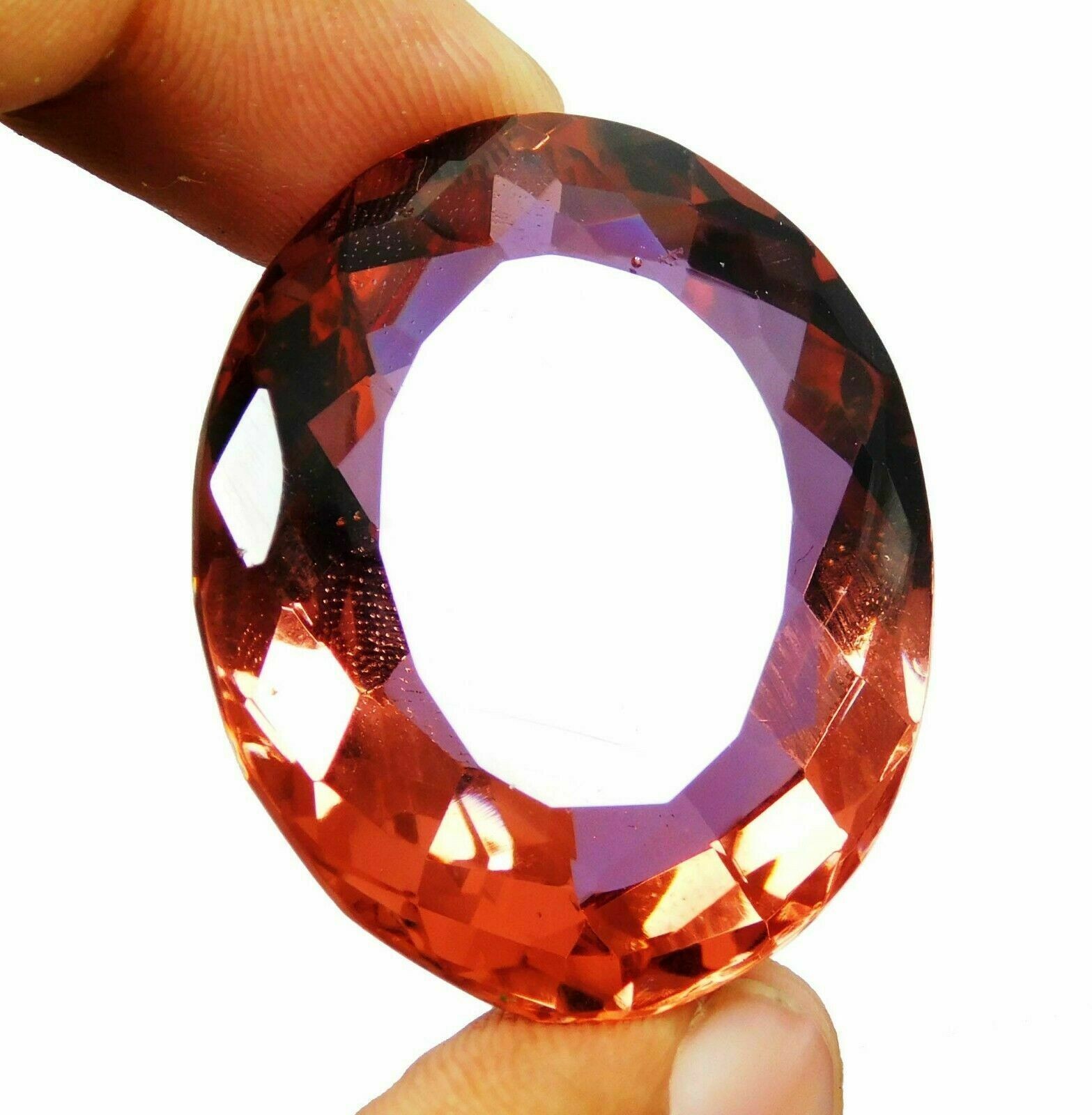 Alexandrite Color-Changing 74.30 CT Oval Faceted Cut Loose Gemstone for Necklace