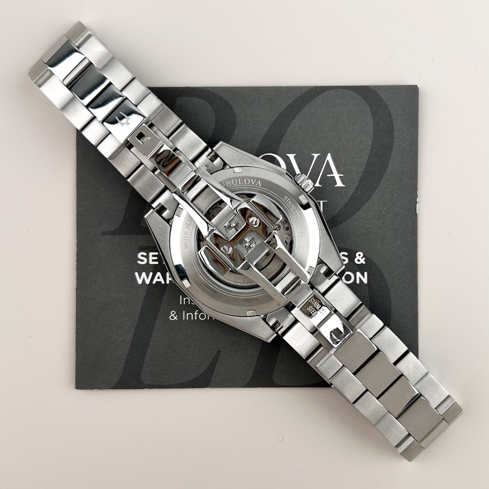 New Bulova Surveyor 96A270 Black Dial Men’s Classic Automatic Chronograph 42mm
