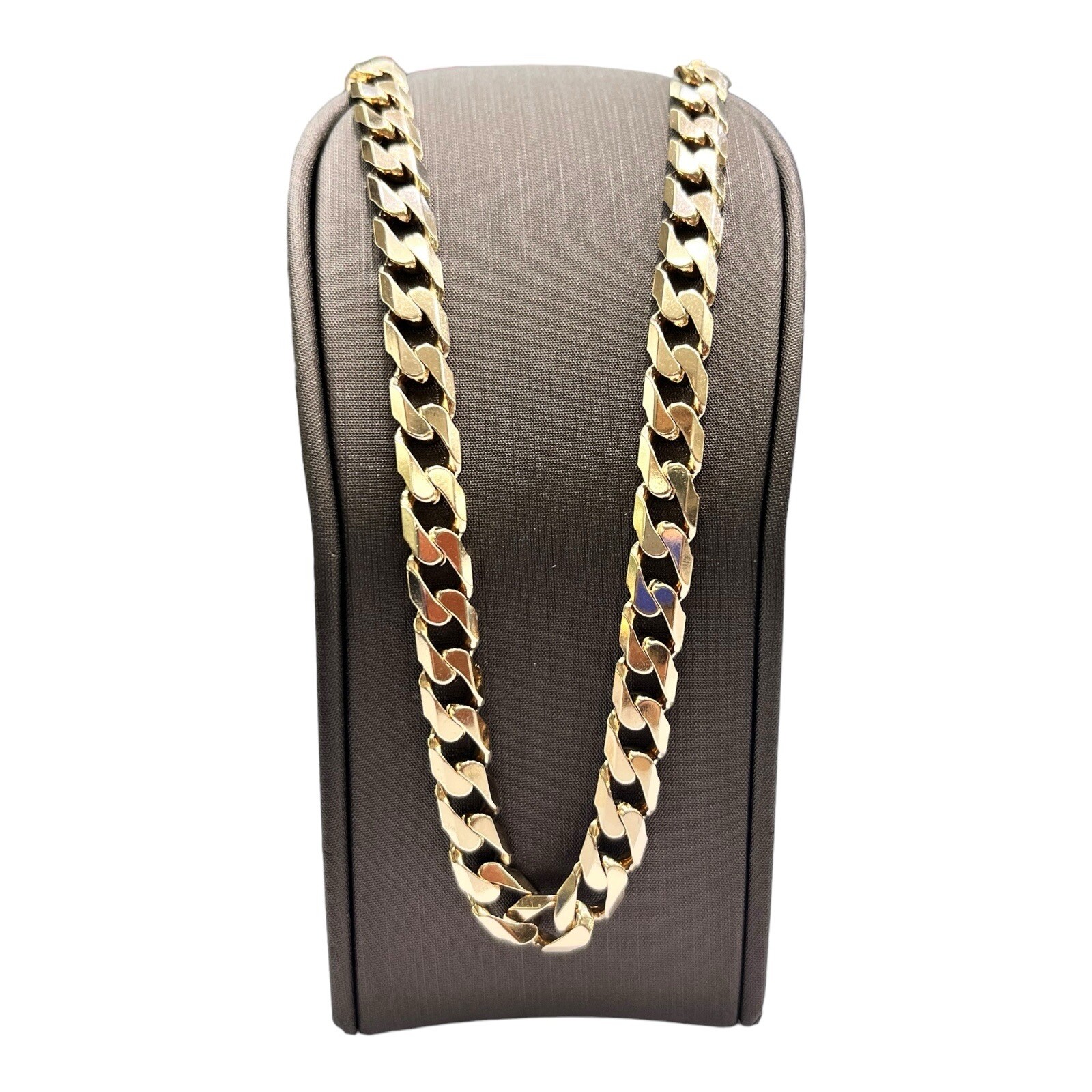 9ct 9K Yellow Gold Italian Curb Link Necklace Chain 49.70 Grams 54cm. Brand New