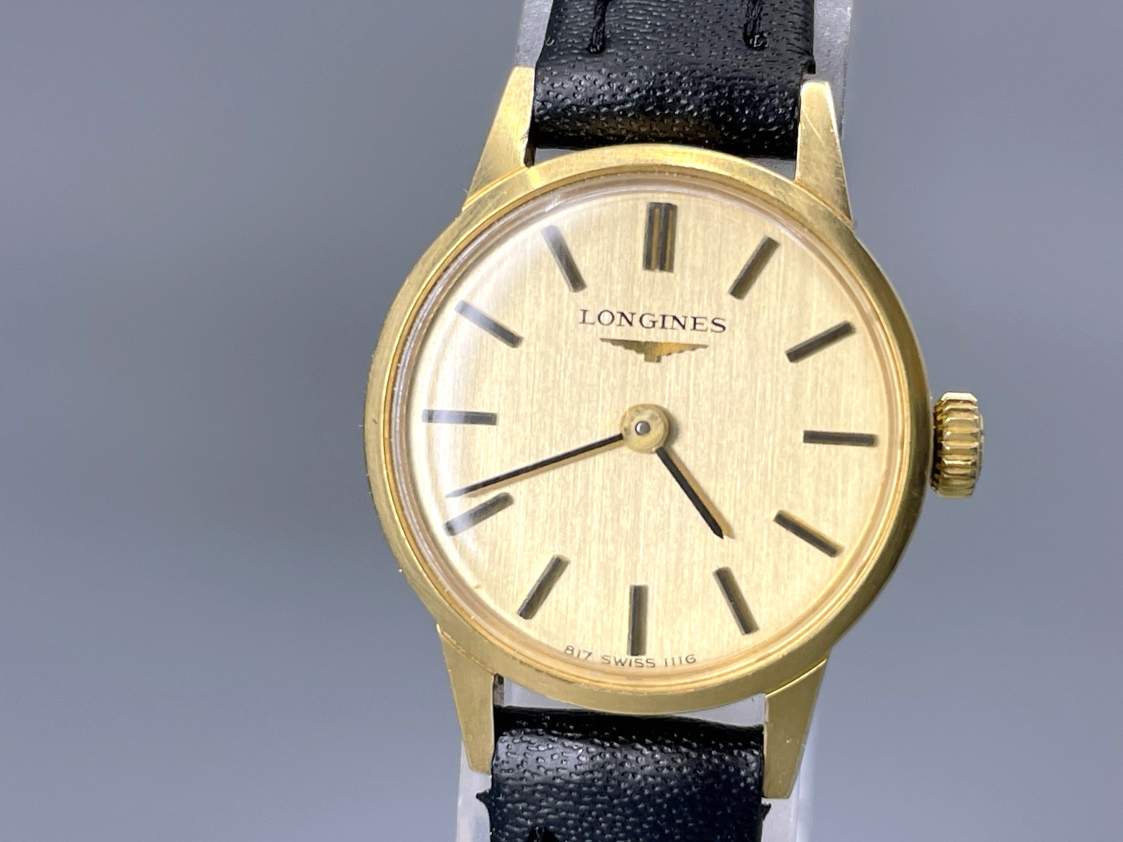 Vintage 1970s Longines 817 1116 Ladies manual Winding 22mm Watch Gold -US Stock