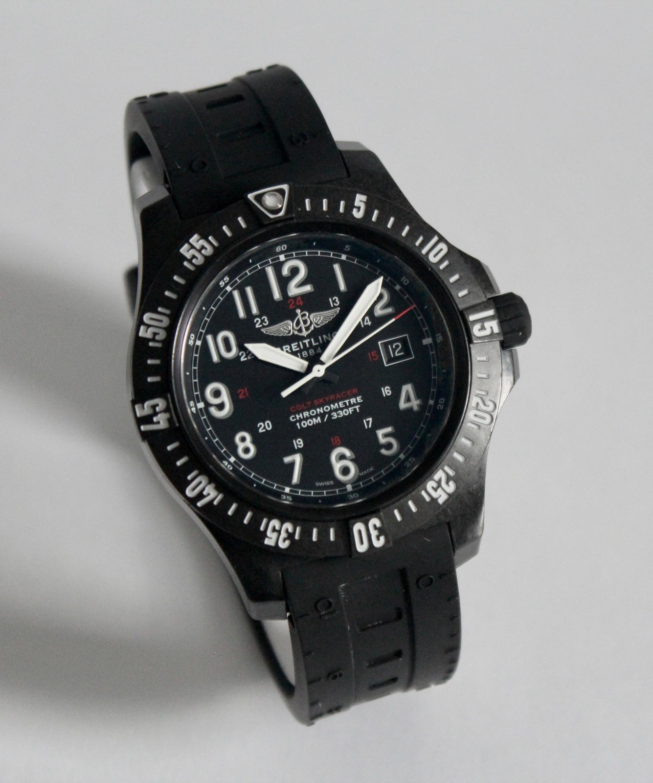 BREITLING MEN’S WATCH, X74320 COLT SKYRACER, 45mm, NEW with BOX/PAPERS, WOW!!!