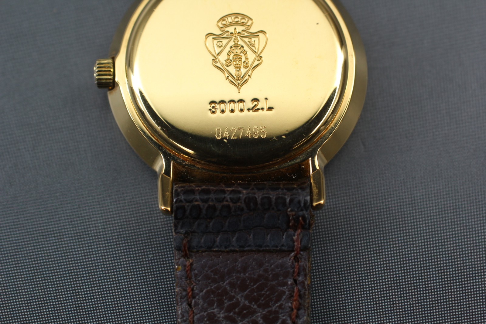[Near MINT] GUCCI 3000.2.L 26mm Gold Dial Roman Quartz Women’s Watch From Japan