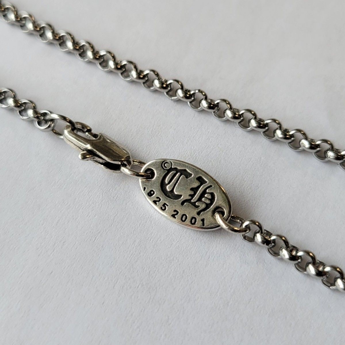 Stamped 925 silver chain necklace 50cm
