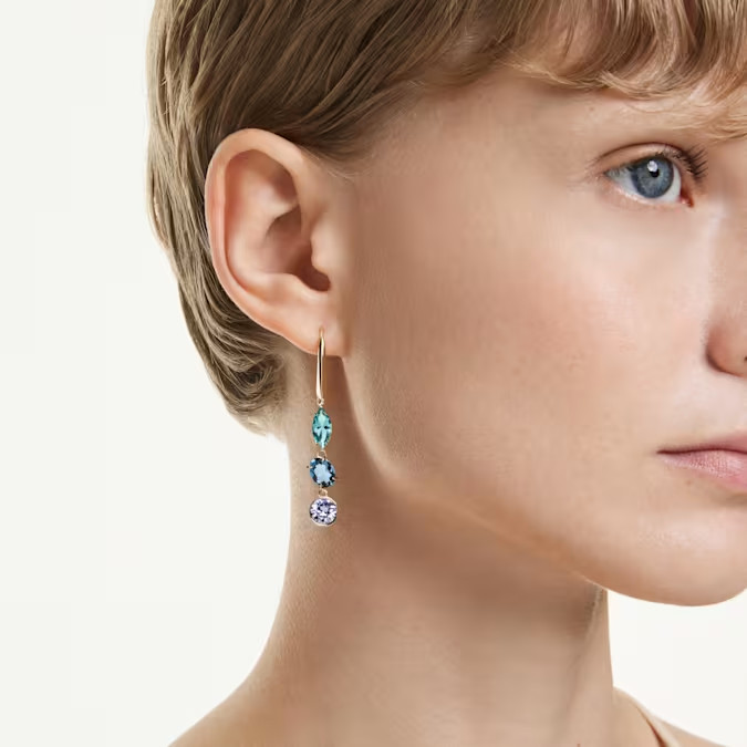 Swarovski Gema drop earrings Mixed cut