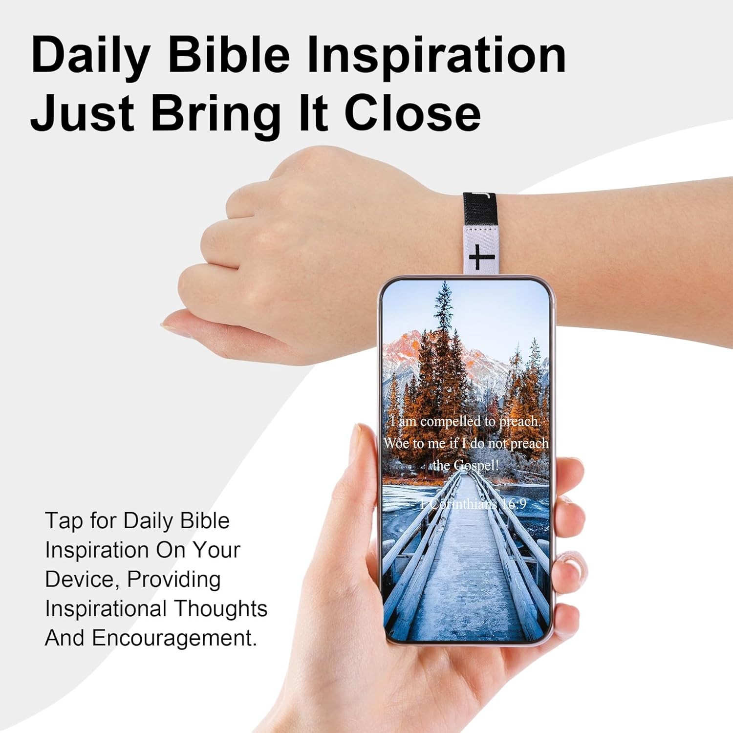 4PCS Daily Bible Verse WWJD Bracelet, Christian Jesus Wearable Bracelet for W…